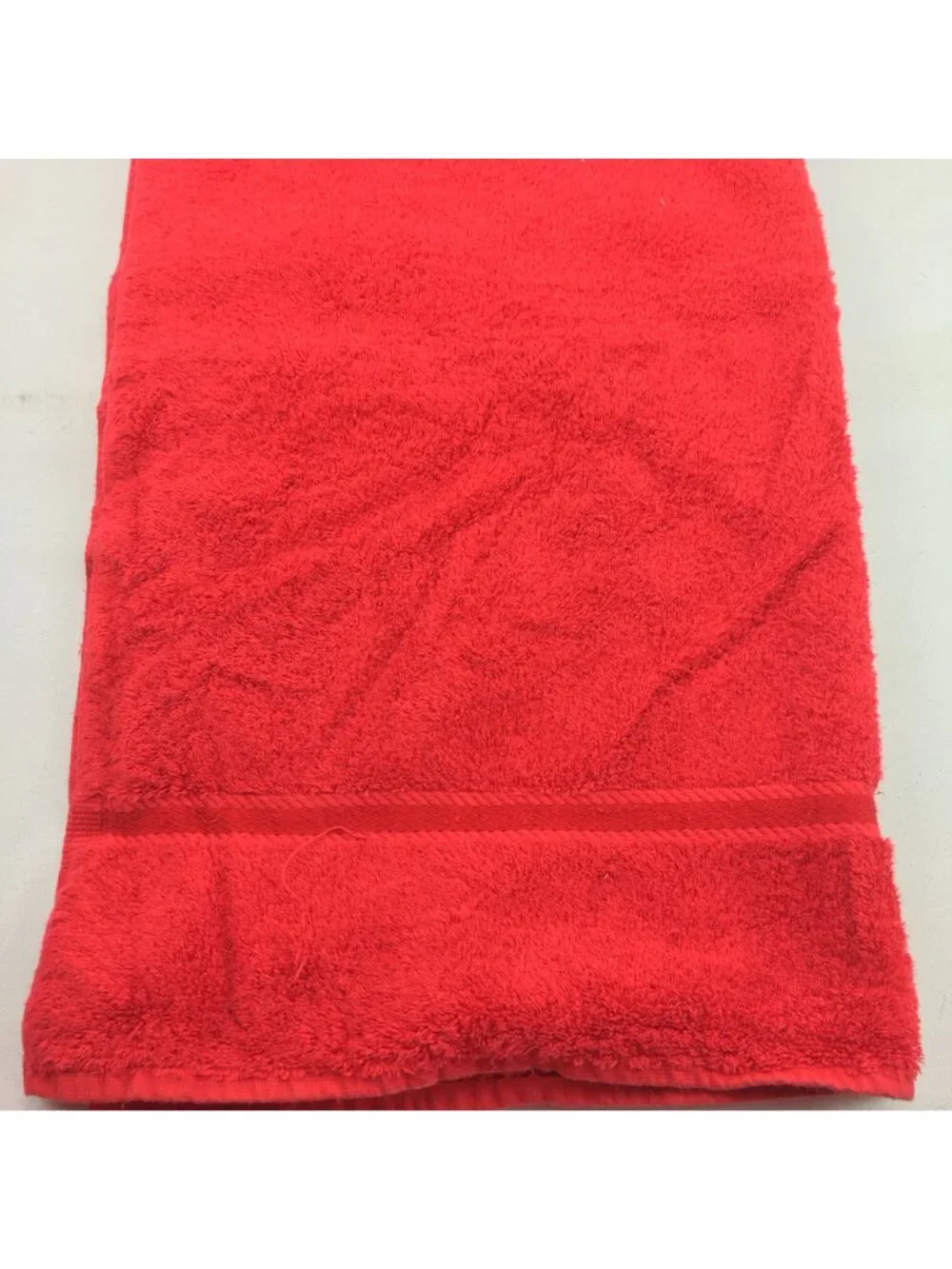 Utica Red Bath Towel 100% Combed Cotton 48